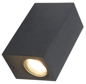 Aplică modernă neagră cu 2 lumini IP44 - Baleno