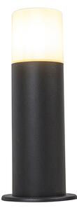 Lampă de exterior cu picior negru cu abajur opalescent alb 30 cm IP44 - Odense