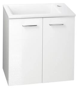 Aqualine Aqualine, dulap lavoar ZOJA 49x50x24,6cm, 2 uși, alb, 51047A