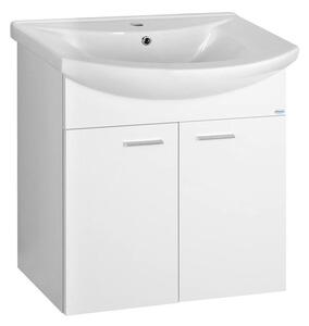 Aqualine Aqualine, dulap lavoar ZOJA 61,5x74x32,5cm, 2x usi, alb, 51063