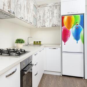 Autocolant pe frigider baloane colorate