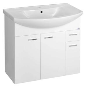 Aqualine Aqualine, dulap lavoar ZOJA 82,8x74x34,3cm, alb, 51083A