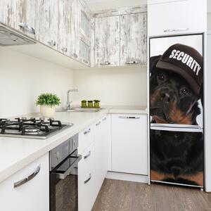 Autocolant frigider acasă Rottweiler