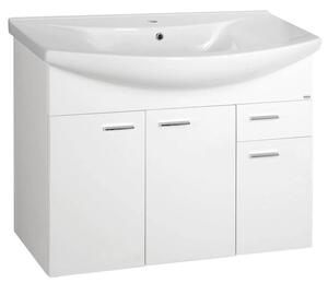 Aqualine Aqualine, dulap lavoar ZOJA 93x74x34cm, alb, 51094A
