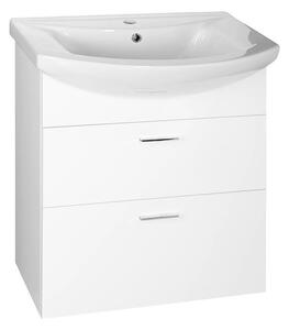 Aqualine Aqualine, dulap chiuveta ZOJA cu sertar 61,5x74x32 cm, alb, 51061A