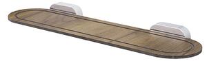 BISK Erga Bergen, raft baie 450x125x40 mm, maro-crom, ERG-07056