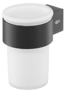 BISK Erga Futura, cupă pentru periuță de dinți, negru mat, ERG-02959