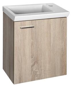 Aqualine Aqualine, dulap lavoar ZOJA/KERAMIA FRESH 44x50x23,5cm, stejar platinat, 51046DP
