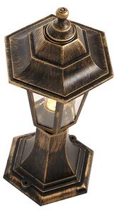 Lampă de exterior aur antic 42 cm IP44 - New Haven