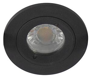 Spot încastrat inteligent modern negru rotund, incl. WiFi GU10 IP54 - Xena
