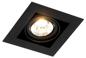 Set de 6 spoturi încastrate moderne negre reglabile - Oneon 70