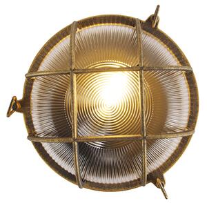 Lampă de perete și plafon auriu/alamă rotundă IP44 - Noutica