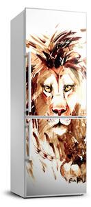 Autocolant pe frigider perete Lion