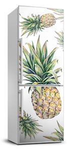 Foto Autocolant pentru piele al frigiderului ananasul