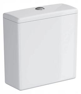 Cersanit Crea Clean On, bol combinat oval cu scaun Slim din duroplast, alb, K114-023