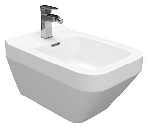 Patrat suspendat bideu WC Cersanit Crea, alb, K114-010