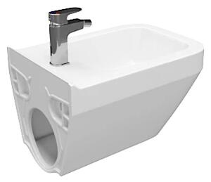 Patrat suspendat bideu WC Cersanit Crea, alb, K114-010