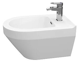 Bideu WC suspendat Cersanit Crea oval, alb, K114-009