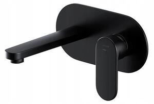 Cersanit Crea, baterie lavoar ascuns cu sistem BOX, negru, S951-333