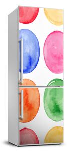 Autocolant pe frigider cercuri colorate