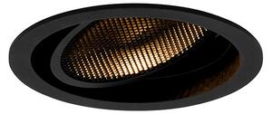Spotlight modern îngropat negru reglabil - Coop 111 Honey