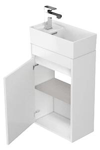 Cersanit Crea, dulap suspendat + chiuveta 40cm, SET B102, alb, S801-276