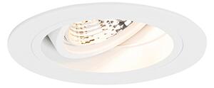 Spot integrat rotund alb reglabil - Chuck 70