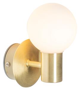 Lampa de perete moderna aurie IP44 - Cederic Up