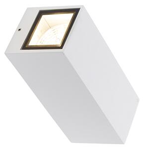 Aplică modernă albă cu 2 lumini GU10 AR70 IP54 - Baleno