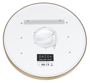Oglindă de baie cupru 50 cm, incl. LED, cu 3 trepte de intensitate reglabile cu atingere, rotundă - Miral