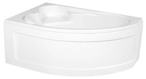 Cersanit Kaliope, cada coltar asimetrica stanga 153x100cm, alba, S301-024