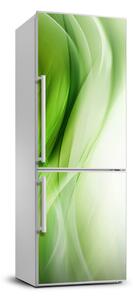 Foto Autocolant pentru piele al frigiderului fundal valuri verzi