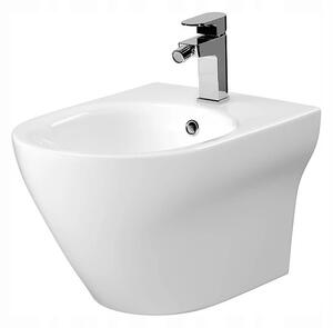 Cersanit Larga Oval, bideu suspendat CleanOn, alb, K120-006