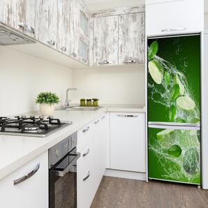 Autocolant pe frigider lămâi verzi