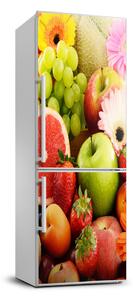 Autocolant pe frigider Fructe și flori