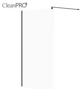 Cersanit Mille, cabină de duș 120x200 cm, sticlă transparentă 8 mm, profil negru, S161-004