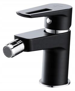 Cersanit Mille, baterie pentru bideu de sine stătătoare cu dop metalic ClickClack, negru - crom, S951-349