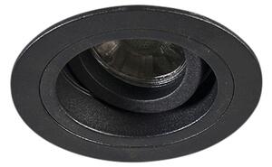 Spot încastrat inteligent negru rotund, incl. WiFi GU10 - Chuck