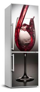 Autocolant frigider acasă vin rosu