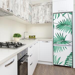 Autocolant frigider acasă frunze tropicale