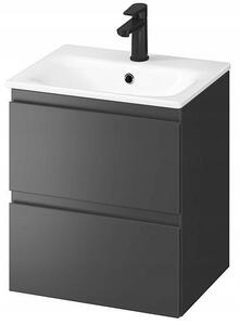 Cersanit Moduo SET, dulap suspendat 50x40x57 cm + chiuveta 50 cm, antracit mat, S801-471-DSM