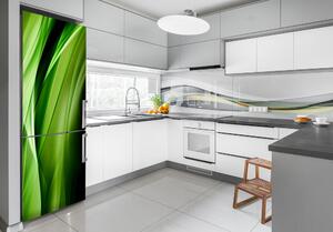 Autocolant frigider acasă fundal valuri verzi