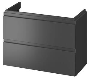 Cersanit Moduo Slim, lavoar suspendat 80x38x57 cm, antracit mat, S590-077-DSM