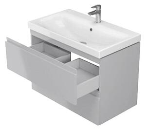 Cersanit Moduo Slim, dulap chiuveta 80cm, gri lucios, S929-001