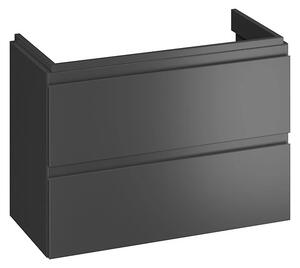 Cersanit Moduo Slim, lavoar suspendat 80x38x57 cm, antracit mat, S590-077-DSM