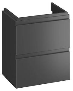 Cersanit Moduo Slim, lavoar suspendat 50x35x57 cm, antracit mat, S590-087
