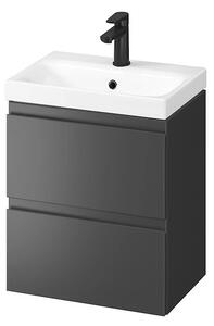 Cersanit Moduo Slim, lavoar suspendat 50x35x57 cm, antracit mat, S590-087