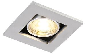 Spot încastrat inteligent aluminiu, incl. WiFi GU10 înclinabil - Qure