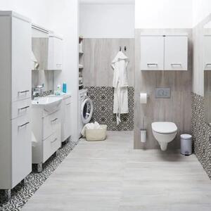 Cersanit Olivia, dulap inalt cu cos de rufe 35x180x30 cm, alb lucios, S543-007-DSM