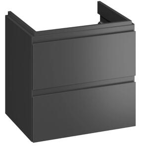 Cersanit Moduo, dulap lavoar montat pe perete 60x45x57 cm, antracit mat, S590-068-DSM